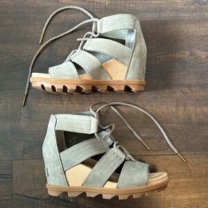 Sorel Joanie II lace wedge sandals